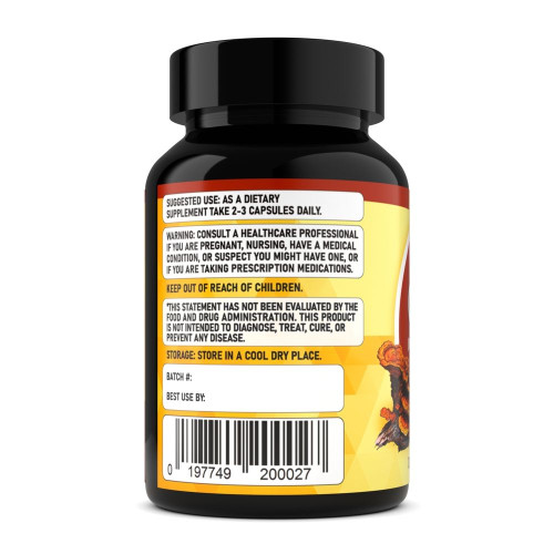 Chaga (Inonotus obliquus) Mushroom Extract, 90ct Chaga (Inonotus obliquus) Mushroom Extract, 90ct