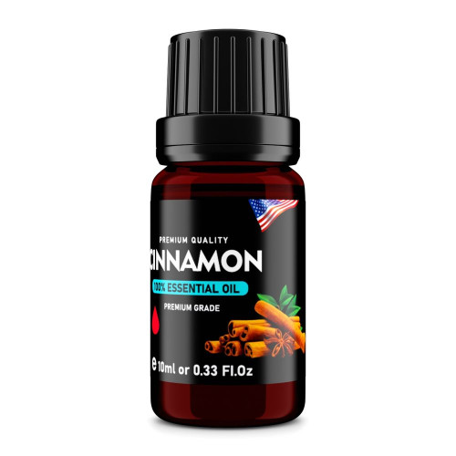 Cinnamon (Cinnamomum verum) 100% Essential Oil, Premium Grade, 10ml Cinnamon (Cinnamomum verum) 100% Essential Oil, Premium Grade, 10ml