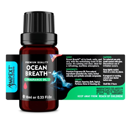 Ocean Breath™ Premium Fragrance Oil, 10ml Ocean Breath™ Premium Fragrance Oil, 10ml