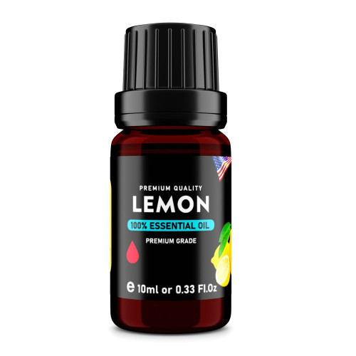 Lemon (Citrus limon) 100% Essential Oil, Premium Grade, 10ml Lemon (Citrus limon) 100% Essential Oil, Premium Grade, 10ml