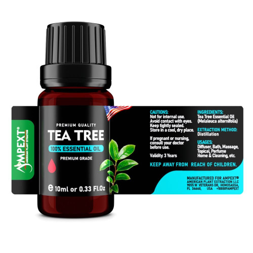Tea Tree (Melaleuca alternifolia) 100% Essential Oil, Premium Grade, 10ml Tea Tree (Melaleuca alternifolia) 100% Essential Oil, Premium Grade, 10ml