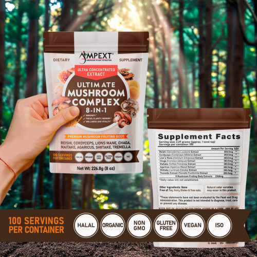8-IN-1 Ultimate Mushroom Complex™, 8oz 8-IN-1 Ultimate Mushroom Complex™, 8oz